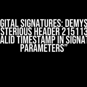 eBay Digital Signatures: Demystifying the Mysterious Header 215113 Error “Invalid timestamp in signature parameters”