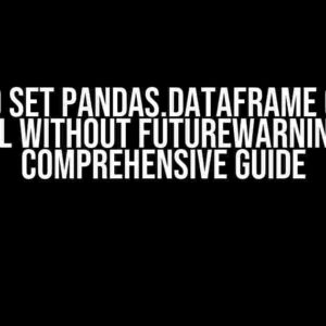 How to Set pandas.DataFrame Cell to Null Without FutureWarning: A Comprehensive Guide