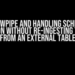 Snowpipe and Handling Schema Evolution without Re-ingesting the Data from an External Table