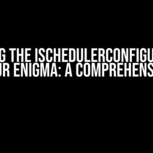 Solving the ISchedulerConfiguration Cron hour Enigma: A Comprehensive Guide