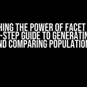 Unleashing the Power of Facet Wrap: A Step-by-Step Guide to Generating Plots and Comparing Populations